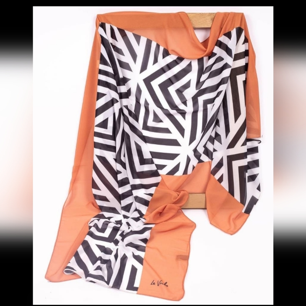 NWT Crepe chiffon digital printing hijab scarf one size 190x70cm